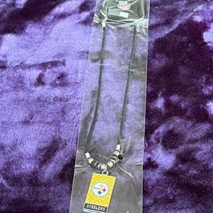 NEW OFFICIALLY LICENSED NFL PITTSBURGH STEELERS DIAMOND PLATE NECKCHAIN. CTM4